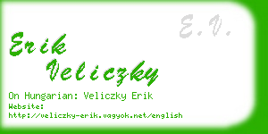 erik veliczky business card